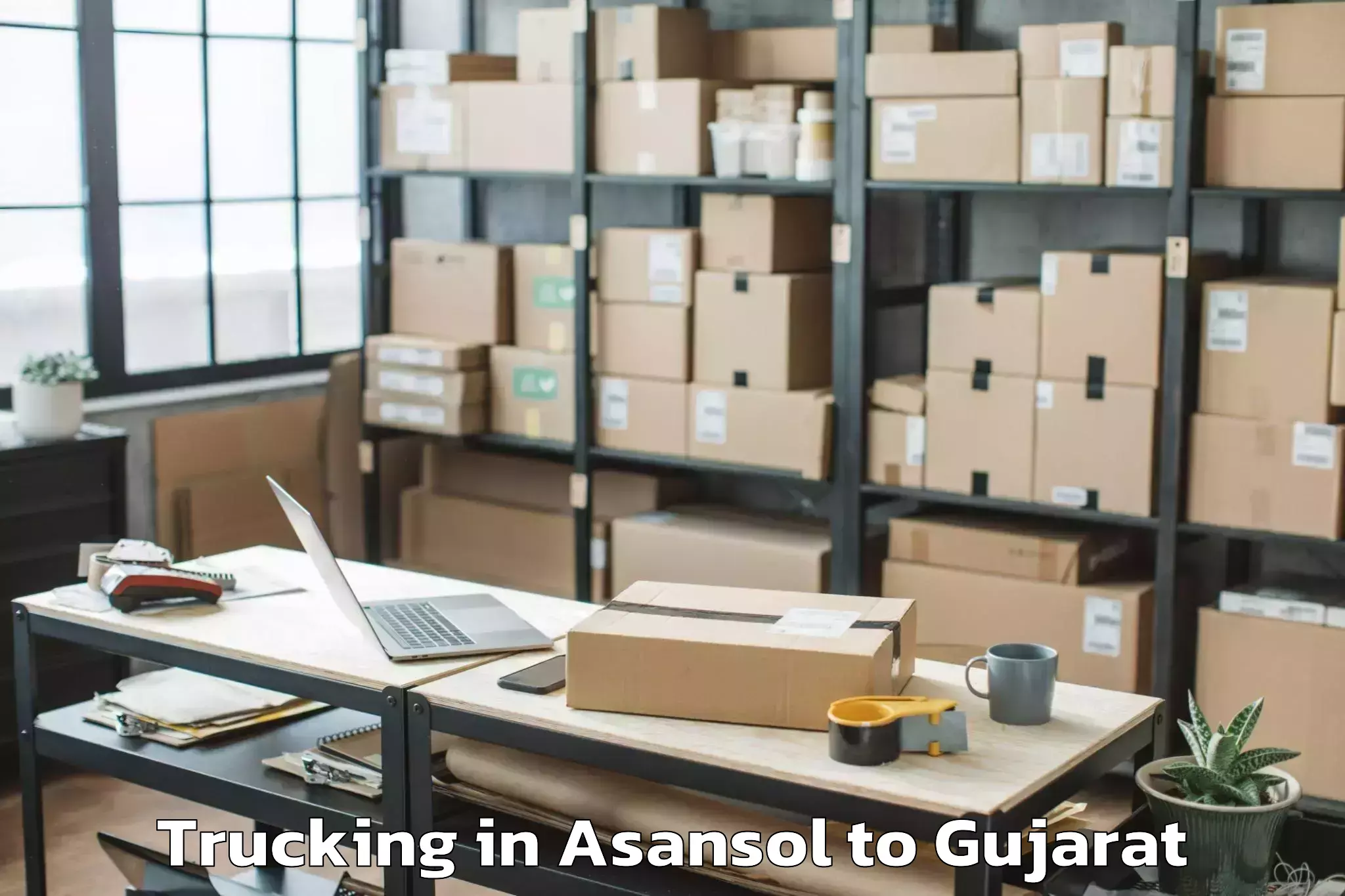 Top Asansol to Umreth Trucking Available